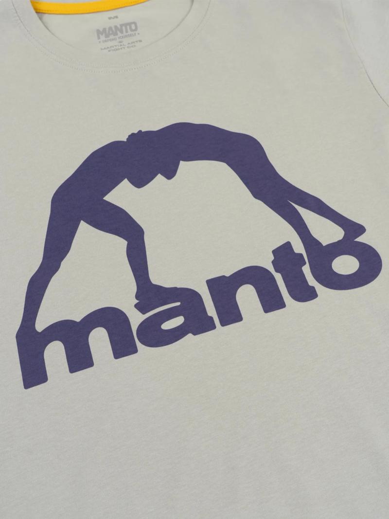 MANTO vibe 25 tshirt-light grey/violet